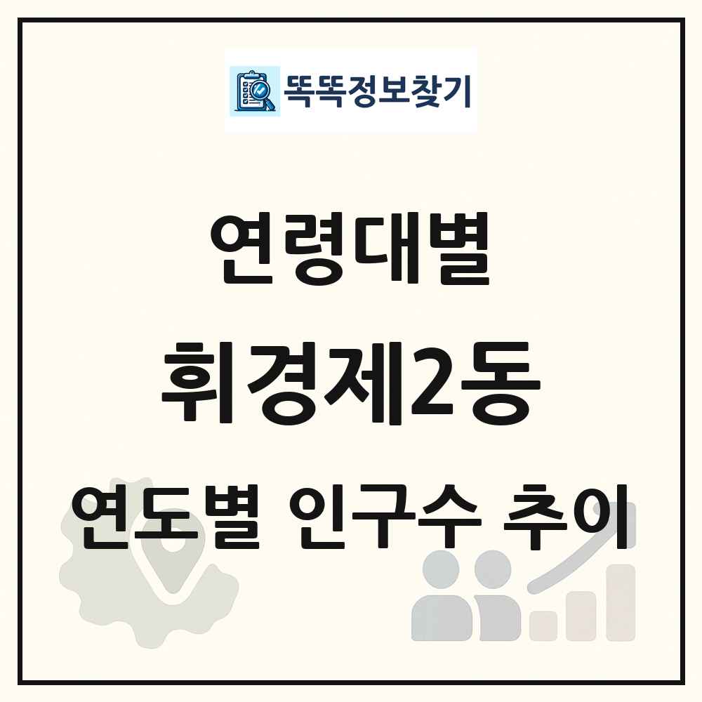 휘경제2동 생애주기별 인구수 링크 그림